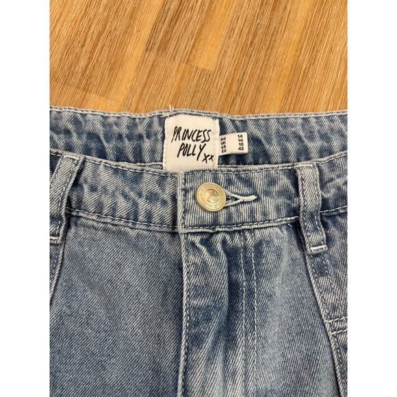 Princess Polly Wide Leg Jeans Size 10 - Picture 6 of 9